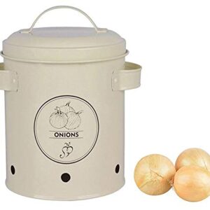 Esschert Design Onions Storage Tin, Metal