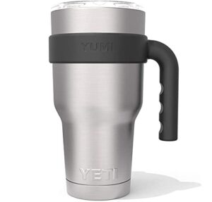 yumi handle is a perfect fit for all 30 ounce yeti and yeti rambler type tumbler mugs, black