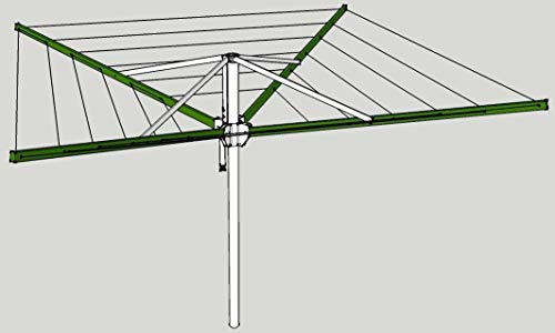 DS9 Sunshine Clothesline Outdoor Umbrella Shape Clothes Dryer