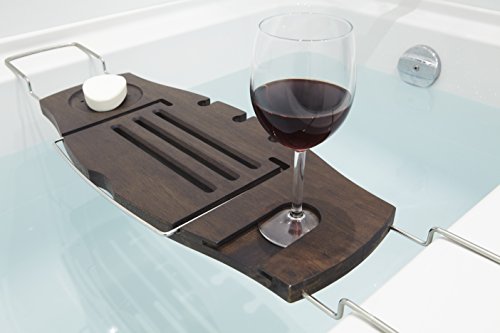 Umbra Aquala Bathtub Caddy, Walnut