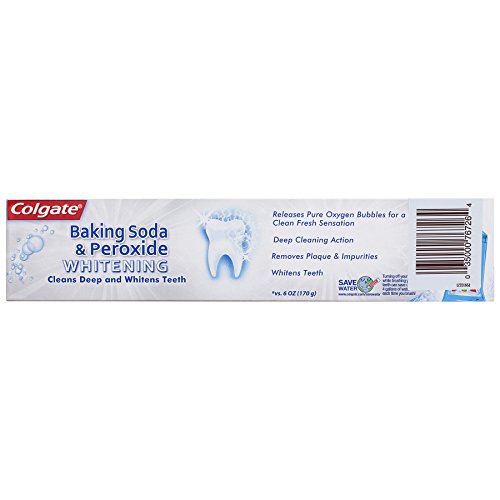 Colgate Baking Soda and Peroxide Whitening Toothpaste - 8 ounce (3 Pack)
