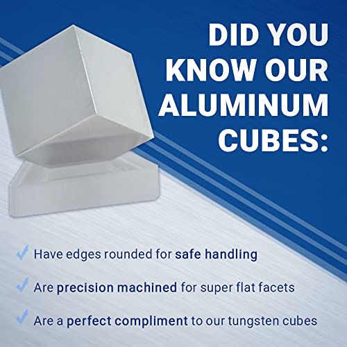 Aluminum Cube - 1.5" | 150g Aluminum Block