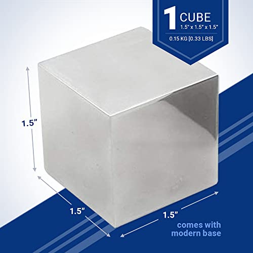 Aluminum Cube - 1.5" | 150g Aluminum Block