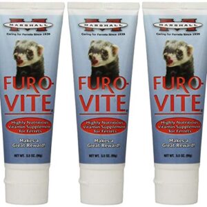 (3 Pack) Marshall Furo-Vite Vitamin Supplement Paste for Ferrets, 3.5-Ounce Each