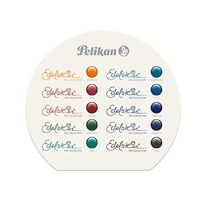 Pelikan Fine Writing Edelstein Ink Cartridges for Fountain Pens, Aquamarine, 1.4ml, Pack of 6 (300100)