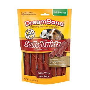 dreambone stuffed twistz 10 count, rawhide-free chews
