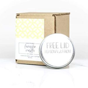 Personalized 8oz/16oz Handmade 100% Soy Wax Scented Candle by Silver Dollar Candle Co.