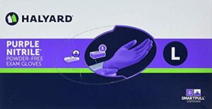 halyard health purple nitrile exam gloves gloves, large, 100/bx, 10 bx/cs (60 cs/plt)