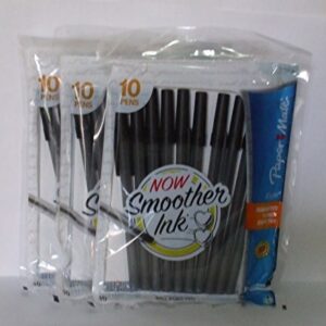 Paper Mate (Pack of 1) Eagle black Ball Point Pens, 10 Pieces per pack.