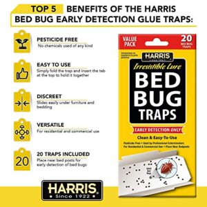 HARRIS Bed Bug Traps - Parent (20-Pack)