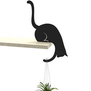 artori design unique banana holder balance hook - magic hook for hanging plants jackets keys or stylish purse hanger - perfect for kitchen dorm room bedroom and entryway for home or office (cat)