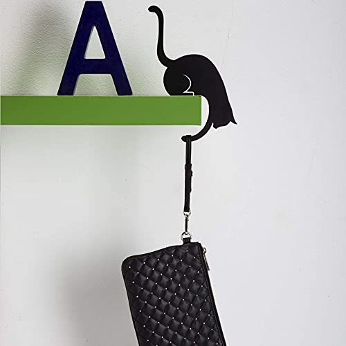 Artori Design Unique Banana Holder Balance Hook - Magic Hook for Hanging Plants Jackets Keys or Stylish Purse Hanger - Perfect for Kitchen Dorm Room Bedroom and Entryway for Home or Office (Cat)