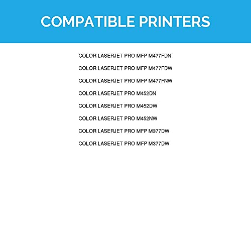 LD Products Compatible Toner Cartridge Replacement for HP 410X CF412X High Yield (Yellow) Compatible with HP Color Laserjet Pro MFP M477fdn M477fdw, M477fnw, M452dn, M452dw and M452nww