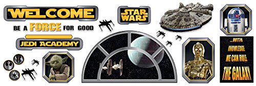 Eureka Star Wars Welcome Classroom Bulletin Set Classroom Decor, 0.1 x 18 x 28 inches, 24 Pieces (847543)