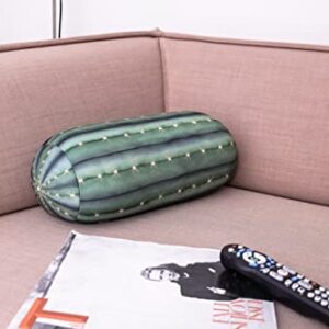 Kikkerland Cactus Plant Soft Plush Pillow Headrest for Home, Office, Travel