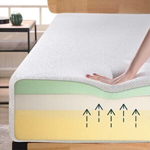 ZINUS 8 Inch Ultima Memory Foam Mattress / Short Queen Size for RVs, Campers & Trailers / Mattress-in-a-Box White