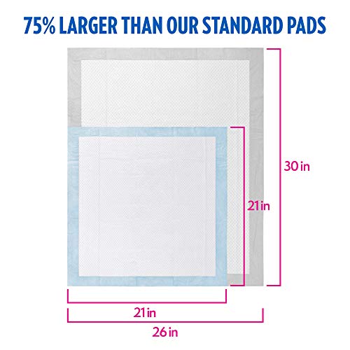 OUT! Heavy Duty XXL Dog Pads - Absorbent Pet Training and Puppy Pads - 26 x 30 in - 30 Count