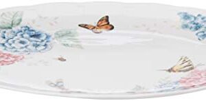 Lenox Butterfly Meadow Hydrangea Large Oval Platter, White -