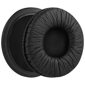 Geekria QuickFit Leatherette Replacement Ear Pads for Sony MDR-V500DJ, MDR-V500, WH-CH520 Headphones Earpads, Headset Ear Cushion Repair Parts (Black)