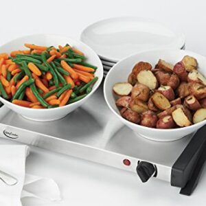 BETTY CROCKER RA39978 Stainless Steel Buffet Server with Warming Tray, Multicolor