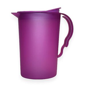 tupperware impressions 2 qt refrigerator pitcher new radish purple