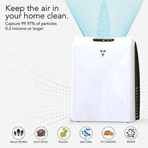 Vornado AC350 Air Purifier with True HEPA Filter, Captures Allergens, Smoke, Odors, Pollen, Dust, Mold Spores, Pet Dander