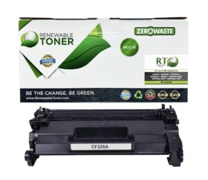 rt 26a micr toner compatible replacement for hp 26a 26x | hp laser pro m402n m402dn m402dw mfp m426fdw m426fdn m426dw | cf226a cf226x check printer ink cartridge