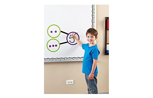 Learning Resources Giant Magnetic Number Bonds, Math Teacher aids, Whiteboard accessories, 55 Pieces, Grades K+