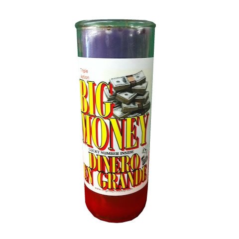 Original Botanica Big Money Big Al Manifestation Candle Spiritual Healing Cleansing Magical Positive Negative Energy Protection Prayer Chakra Blessing Smudging Candles Wealth Prosperity Fortune