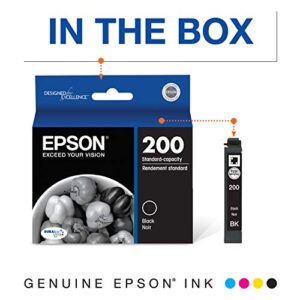 Epson T200 DURABrite Ultra Ink Standard Capacity Black Cartridge (T200120) for Select Expression and Workforce Printers