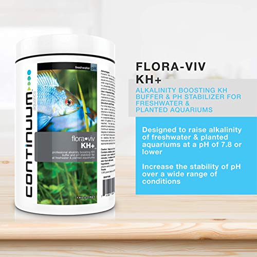 Continuum Aquatics Flora-Viv KH+ - Professional Alkalinity Boosting KH & pH stabilizer for All Freshwater & Planted Aquariums, 500g