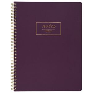 cambridge meeting spiral notebook, legal ruled, soft cover business journal, 9-1/2" x 7-1/4", wirebound memo notepads, cute stationery supplies for home office, 80 sheets, purple (49556)