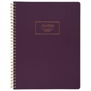 Cambridge Meeting Spiral Notebook, Legal Ruled, Soft Cover Business Journal, 9-1/2" x 7-1/4", Wirebound Memo Notepads, Cute Stationery Supplies for Home Office, 80 Sheets, Purple (49556)