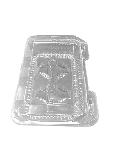 Mr Miracle 6 Compartment for Standard Cupcakes or Small Muffins. Clear Clamshell Container. Cupcake Slots are 2.5 x 2.5 inches. Container itself is 2.5 Inches Tall. Pack of 10