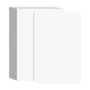 8.5 x 5.5” bright white card stock paper – great for arts and crafts, greeting cards, invitations, flyers, brochures, photos | heavyweight 80lb (216gsm) cover cardstock | 100 sheets per pack
