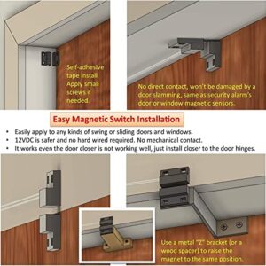 Awoco 60” Super Power 2 Speeds 2100 CFM Commercial Indoor Air Curtain, UL Certified, 120V Unheated with an Easy-Install Magnetic Switch