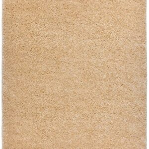 SOHO Shaggy Collection Solid Color Shag Area Rug Rugs 7 Color Options (Beige, 2 x 3)