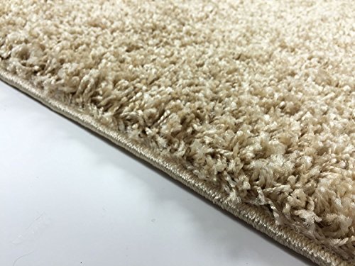 SOHO Shaggy Collection Solid Color Shag Area Rug Rugs 7 Color Options (Beige, 2 x 3)