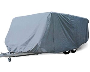 savvycraft economic guard travel trailer camper cover, breathable rv trailer cover fits 21 feet to 22 feet