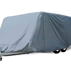 SavvyCraft Economic Guard Travel Trailer Camper Cover, Breathable RV Trailer Cover Fits 21 feet to 22 feet