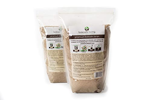 Premium Bokashi Composting Starter Kit (Includes 2 Bokashi Bins, 4.4 lbs of Bokashi Bran and Full Instructions