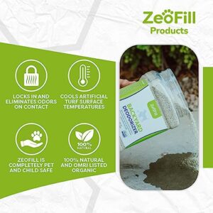 Zeofill Backyard Deodorizer – Eliminates Pet Urine Odors on Potty Patches, Artificial Turf, Grass, Lawns, Patios, Concrete & Playgrounds | Dog, Cat Litter Box Odor Eliminator & Freshener | 8 lbs.