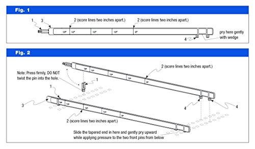 JADA Stixx JS16 Shelf Divider, 16" (Pack of 500)