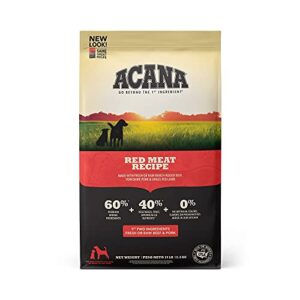 acana® red meat recipe, grain-free dry dog food, 25 lb