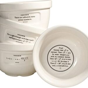 The Proof Is In The Pudding Bowls - Set of Four Math Proof Joke - Ceramic