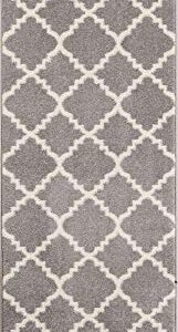 Harbor Trellis Grey Quatrefoil Geometric Modern Casual 2x7 (2'3" x 7'3" Runner) Easy to Clean Stain/Fade Resistant Shed Free Contemporary Traditional Moroccan Lattice Soft Living Dining Room Rug