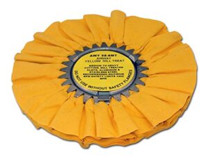 zephyr products awy 58-8 mt yellow airway mill treat buffing wheel