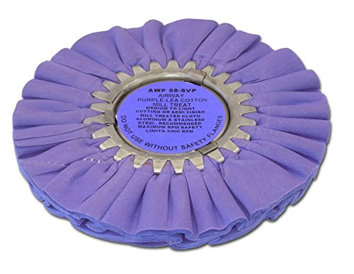 Zephyr Products AWP 58-8 VP Purple-Lea Airway Cotton Mill Treat Buffing Wheel