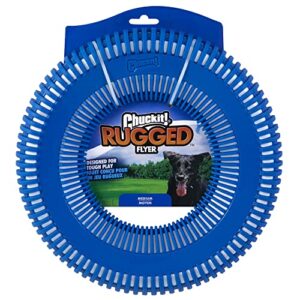 chuckit rugged flyer dog toy, medium, assorted colors