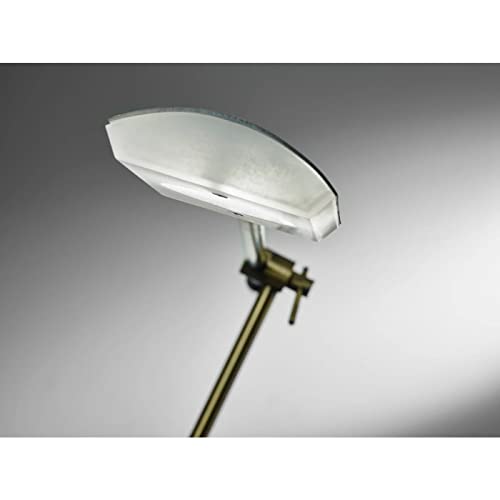 Adesso 4129-21 Vera LED Floor Lamp, 46.5-61 in, 6W Full Spectrum LED, Antique Brass Finish, 1 Floor Lamp